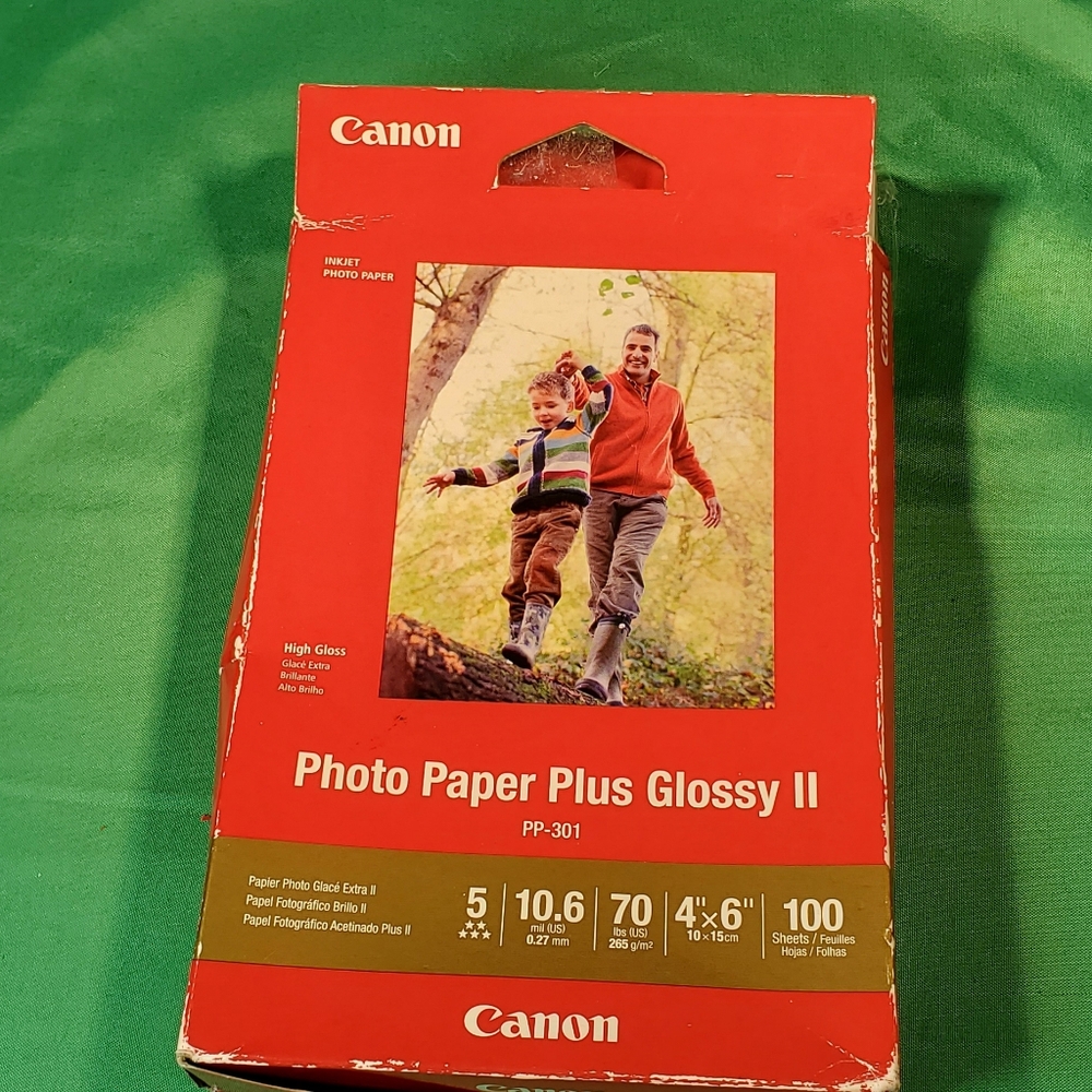 Canon Photo Paper Glossy 4 x 6 Inches, PP-301, 49 Sheets